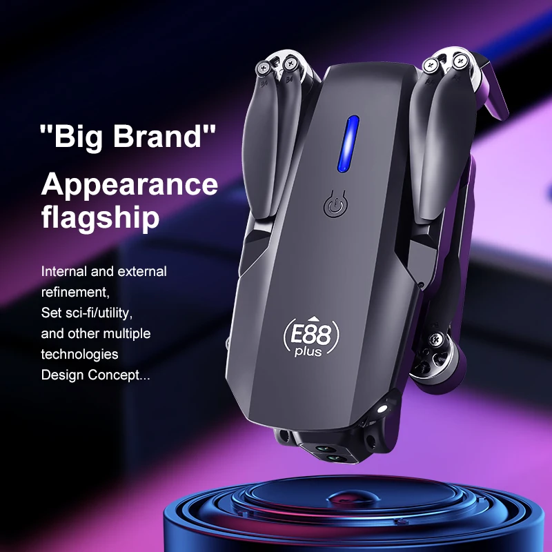 Drone Quadcopter E88 Plus baru - Drone Cinematic ulasan dan harga