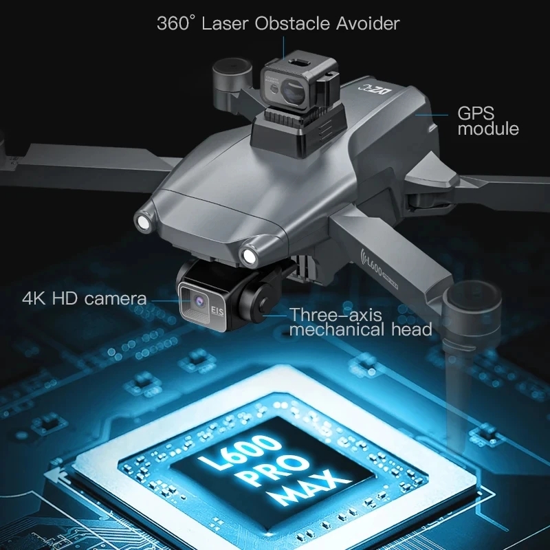 L600 PRO MAX Drone GPS profesi - Drone Cinematic ulasan dan harga